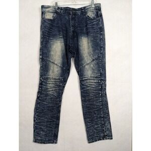 Halifax Mens Jeans‎ Size 40 x 32 Cotton Blend Blue
